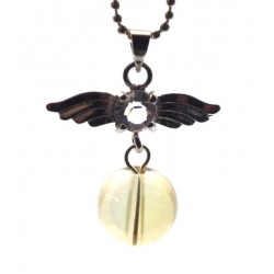 Angel Inspired Golden Aura Gemstone Pendant